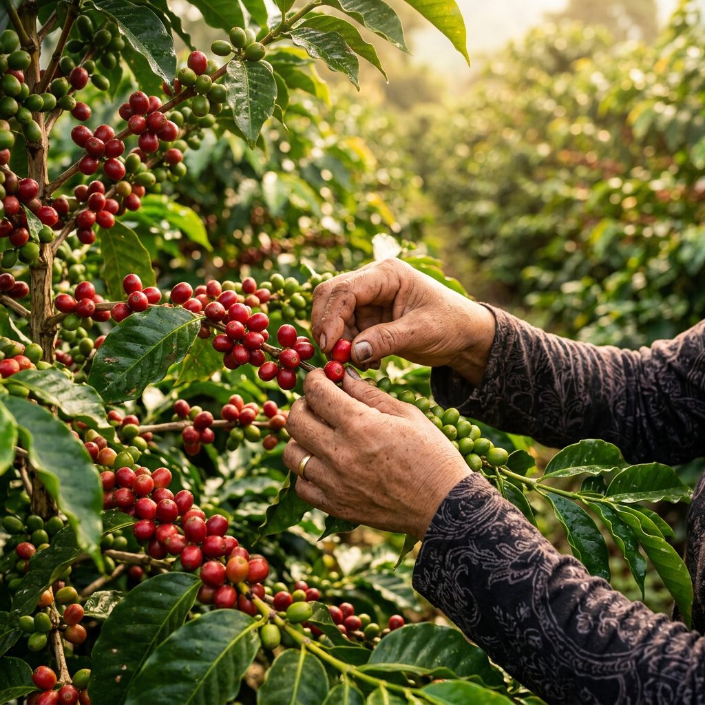 Mujeres en la cosecha de café